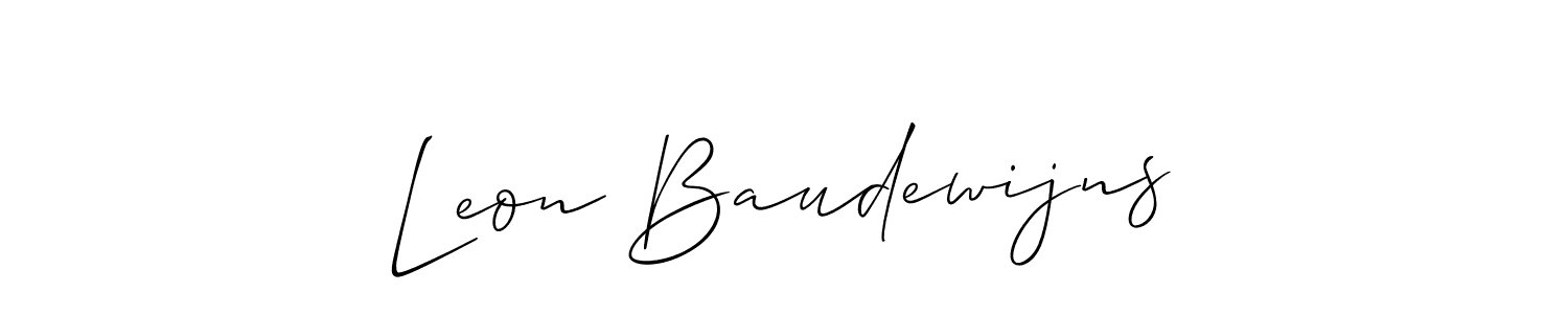 Make a beautiful signature design for name Leon Baudewijns. Use this online signature maker to create a handwritten signature for free. Leon Baudewijns signature style 2 images and pictures png