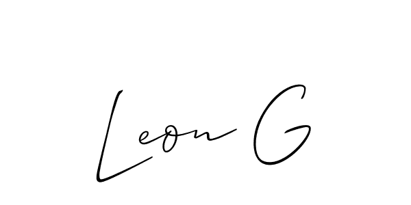 Once you've used our free online signature maker to create your best signature Allison_Script style, it's time to enjoy all of the benefits that Leon G name signing documents. Leon G signature style 2 images and pictures png