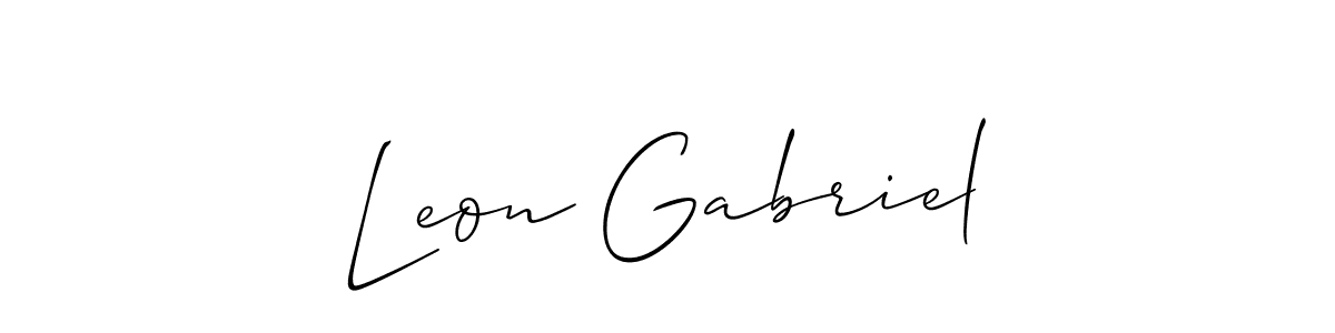 Once you've used our free online signature maker to create your best signature Allison_Script style, it's time to enjoy all of the benefits that Leon Gabriel name signing documents. Leon Gabriel signature style 2 images and pictures png