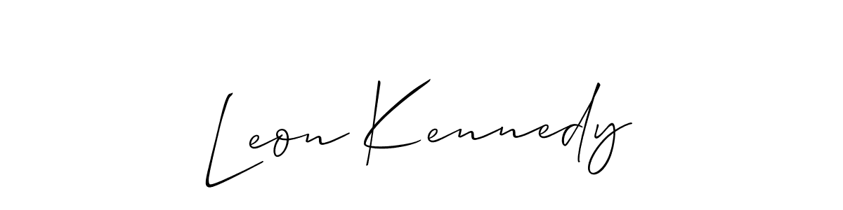 Similarly Allison_Script is the best handwritten signature design. Signature creator online .You can use it as an online autograph creator for name Leon Kennedy. Leon Kennedy signature style 2 images and pictures png