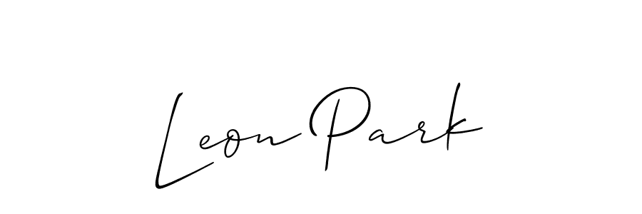 How to make Leon Park signature? Allison_Script is a professional autograph style. Create handwritten signature for Leon Park name. Leon Park signature style 2 images and pictures png