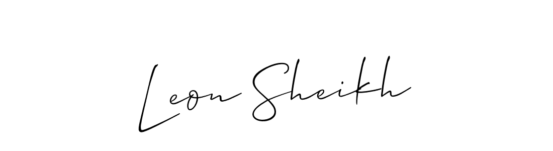 Once you've used our free online signature maker to create your best signature Allison_Script style, it's time to enjoy all of the benefits that Leon Sheikh name signing documents. Leon Sheikh signature style 2 images and pictures png