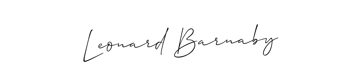 You can use this online signature creator to create a handwritten signature for the name Leonard Barnaby. This is the best online autograph maker. Leonard Barnaby signature style 2 images and pictures png