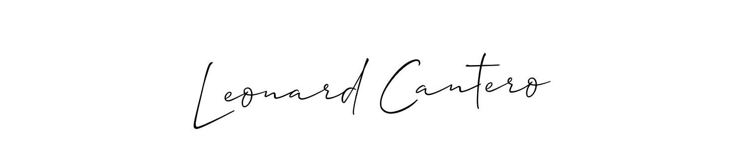 This is the best signature style for the Leonard Cantero name. Also you like these signature font (Allison_Script). Mix name signature. Leonard Cantero signature style 2 images and pictures png