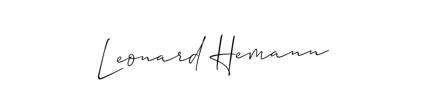 Make a beautiful signature design for name Leonard Hemann. Use this online signature maker to create a handwritten signature for free. Leonard Hemann signature style 2 images and pictures png