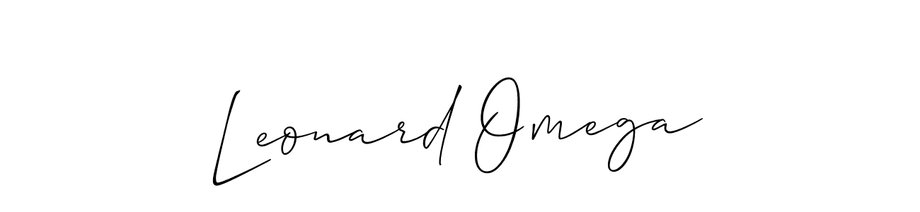 Check out images of Autograph of Leonard Omega name. Actor Leonard Omega Signature Style. Allison_Script is a professional sign style online. Leonard Omega signature style 2 images and pictures png