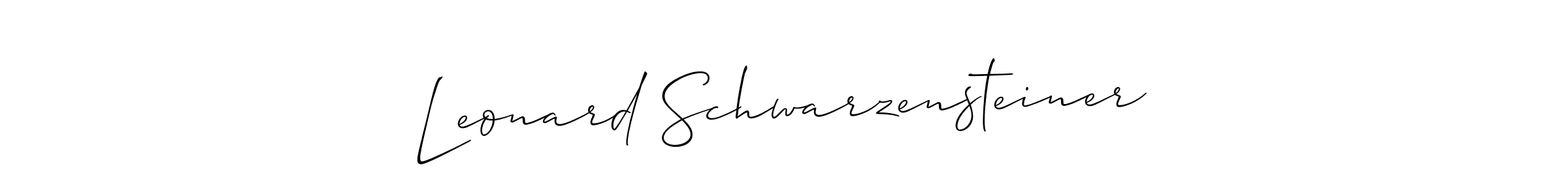 It looks lik you need a new signature style for name Leonard Schwarzensteiner. Design unique handwritten (Allison_Script) signature with our free signature maker in just a few clicks. Leonard Schwarzensteiner signature style 2 images and pictures png