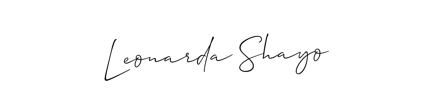 Here are the top 10 professional signature styles for the name Leonarda Shayo. These are the best autograph styles you can use for your name. Leonarda Shayo signature style 2 images and pictures png