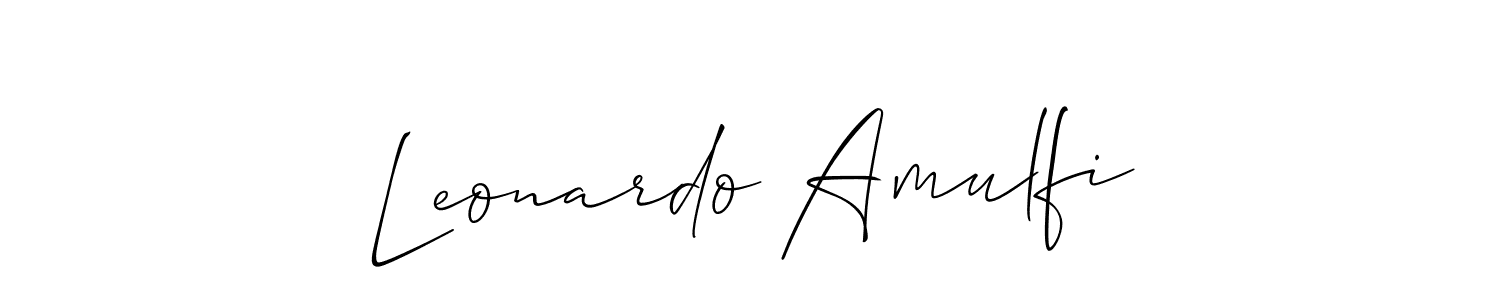 Make a beautiful signature design for name Leonardo Amulfi. Use this online signature maker to create a handwritten signature for free. Leonardo Amulfi signature style 2 images and pictures png