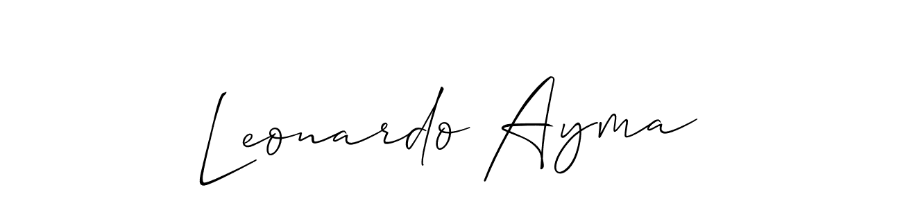 Similarly Allison_Script is the best handwritten signature design. Signature creator online .You can use it as an online autograph creator for name Leonardo Ayma. Leonardo Ayma signature style 2 images and pictures png