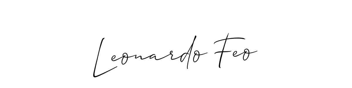 Also we have Leonardo Feo name is the best signature style. Create professional handwritten signature collection using Allison_Script autograph style. Leonardo Feo signature style 2 images and pictures png