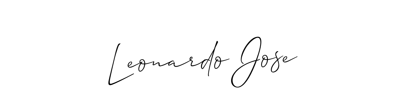This is the best signature style for the Leonardo Jose name. Also you like these signature font (Allison_Script). Mix name signature. Leonardo Jose signature style 2 images and pictures png
