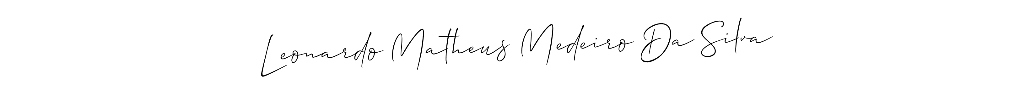 How to Draw Leonardo Matheus Medeiro Da Silva signature style? Allison_Script is a latest design signature styles for name Leonardo Matheus Medeiro Da Silva. Leonardo Matheus Medeiro Da Silva signature style 2 images and pictures png