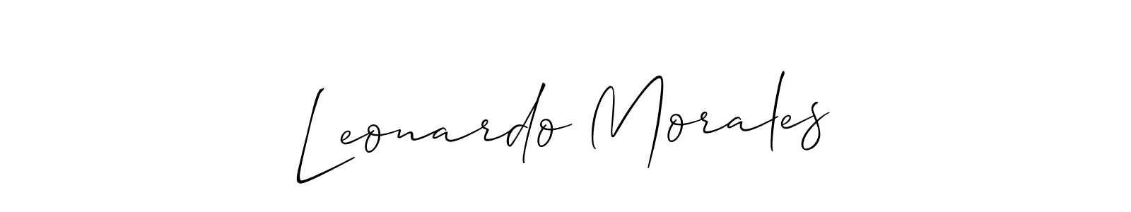 You can use this online signature creator to create a handwritten signature for the name Leonardo Morales. This is the best online autograph maker. Leonardo Morales signature style 2 images and pictures png