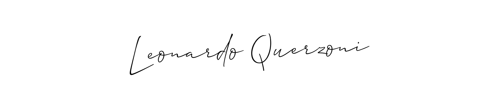 How to Draw Leonardo Querzoni signature style? Allison_Script is a latest design signature styles for name Leonardo Querzoni. Leonardo Querzoni signature style 2 images and pictures png
