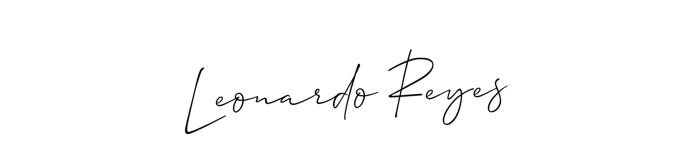You should practise on your own different ways (Allison_Script) to write your name (Leonardo Reyes) in signature. don't let someone else do it for you. Leonardo Reyes signature style 2 images and pictures png