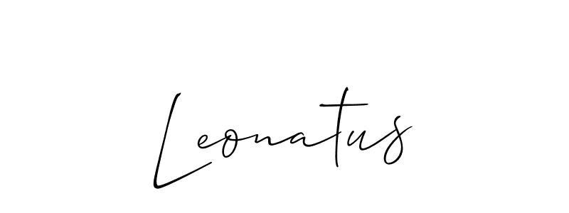 Also You can easily find your signature by using the search form. We will create Leonatus name handwritten signature images for you free of cost using Allison_Script sign style. Leonatus signature style 2 images and pictures png