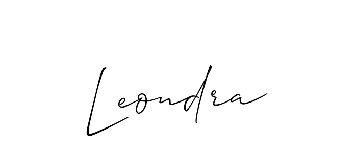 How to Draw Leondra signature style? Allison_Script is a latest design signature styles for name Leondra. Leondra signature style 2 images and pictures png