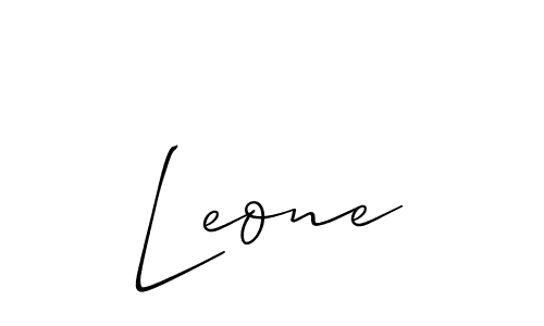 You should practise on your own different ways (Allison_Script) to write your name (Leone) in signature. don't let someone else do it for you. Leone signature style 2 images and pictures png