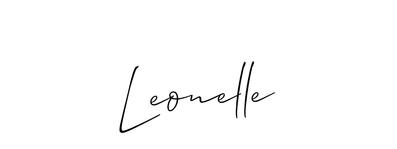 It looks lik you need a new signature style for name Leonelle. Design unique handwritten (Allison_Script) signature with our free signature maker in just a few clicks. Leonelle signature style 2 images and pictures png