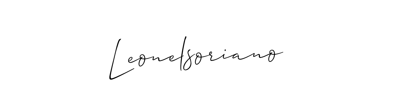 How to Draw Leonelsoriano signature style? Allison_Script is a latest design signature styles for name Leonelsoriano. Leonelsoriano signature style 2 images and pictures png