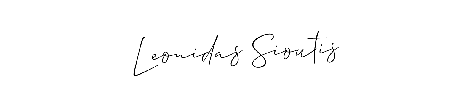 Best and Professional Signature Style for Leonidas Sioutis. Allison_Script Best Signature Style Collection. Leonidas Sioutis signature style 2 images and pictures png