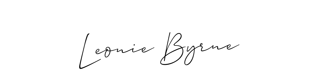 Also You can easily find your signature by using the search form. We will create Leonie Byrne name handwritten signature images for you free of cost using Allison_Script sign style. Leonie Byrne signature style 2 images and pictures png