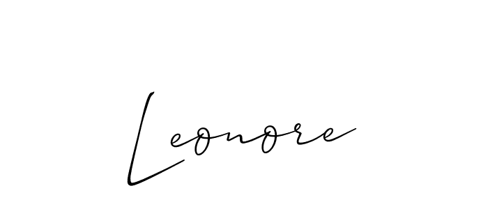 It looks lik you need a new signature style for name Leonore. Design unique handwritten (Allison_Script) signature with our free signature maker in just a few clicks. Leonore signature style 2 images and pictures png