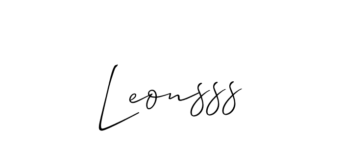 You can use this online signature creator to create a handwritten signature for the name Leonsss. This is the best online autograph maker. Leonsss signature style 2 images and pictures png