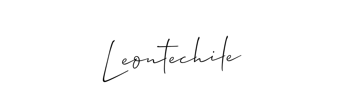 Leontechile stylish signature style. Best Handwritten Sign (Allison_Script) for my name. Handwritten Signature Collection Ideas for my name Leontechile. Leontechile signature style 2 images and pictures png