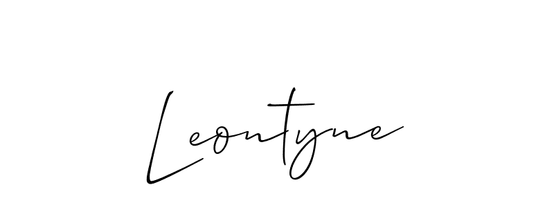 Best and Professional Signature Style for Leontyne. Allison_Script Best Signature Style Collection. Leontyne signature style 2 images and pictures png