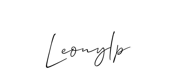 The best way (Allison_Script) to make a short signature is to pick only two or three words in your name. The name Leonylp include a total of six letters. For converting this name. Leonylp signature style 2 images and pictures png