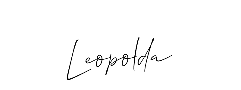 You should practise on your own different ways (Allison_Script) to write your name (Leopolda) in signature. don't let someone else do it for you. Leopolda signature style 2 images and pictures png