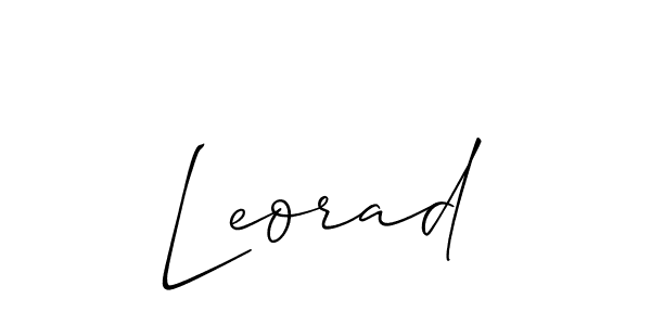 Leorad stylish signature style. Best Handwritten Sign (Allison_Script) for my name. Handwritten Signature Collection Ideas for my name Leorad. Leorad signature style 2 images and pictures png