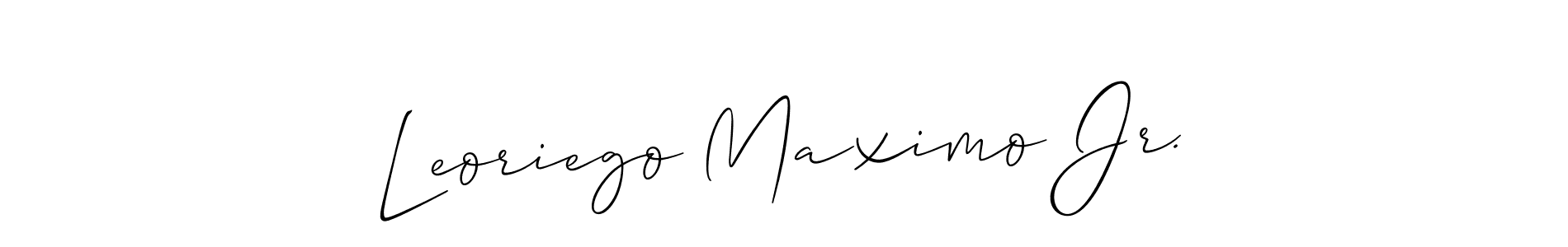 You can use this online signature creator to create a handwritten signature for the name Leoriego Maximo Jr.. This is the best online autograph maker. Leoriego Maximo Jr. signature style 2 images and pictures png