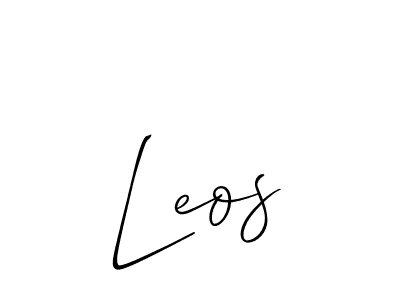 Also we have Leos name is the best signature style. Create professional handwritten signature collection using Allison_Script autograph style. Leos signature style 2 images and pictures png