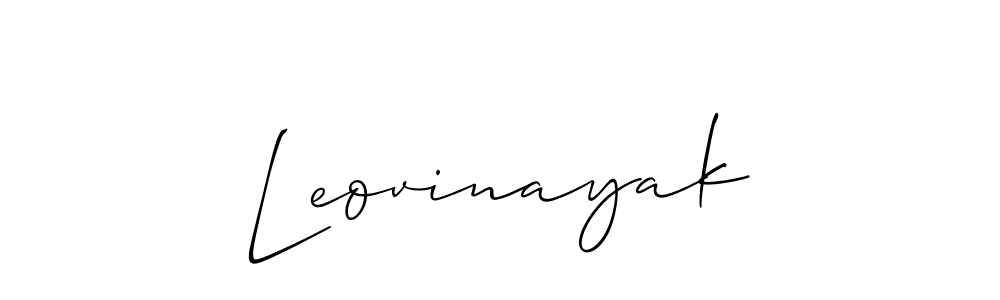You should practise on your own different ways (Allison_Script) to write your name (Leovinayak) in signature. don't let someone else do it for you. Leovinayak signature style 2 images and pictures png