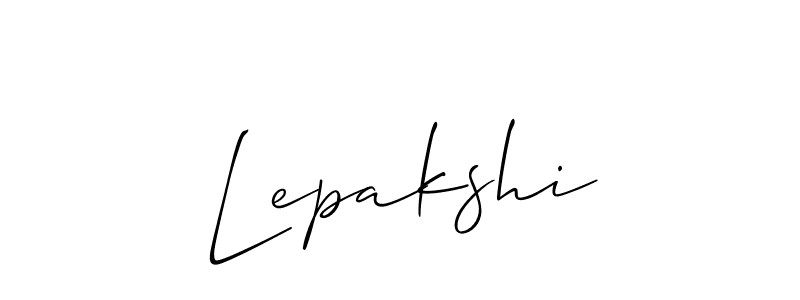 if you are searching for the best signature style for your name Lepakshi. so please give up your signature search. here we have designed multiple signature styles  using Allison_Script. Lepakshi signature style 2 images and pictures png