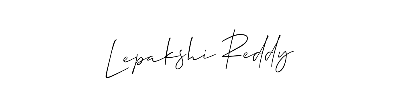 Make a beautiful signature design for name Lepakshi Reddy. With this signature (Allison_Script) style, you can create a handwritten signature for free. Lepakshi Reddy signature style 2 images and pictures png