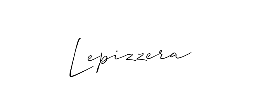 Make a beautiful signature design for name Lepizzera. With this signature (Allison_Script) style, you can create a handwritten signature for free. Lepizzera signature style 2 images and pictures png