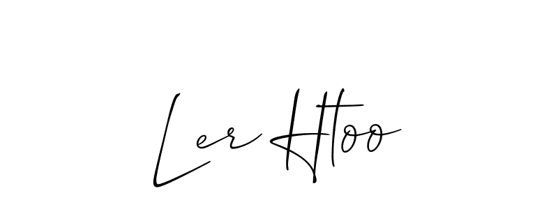 Create a beautiful signature design for name Ler Htoo. With this signature (Allison_Script) fonts, you can make a handwritten signature for free. Ler Htoo signature style 2 images and pictures png