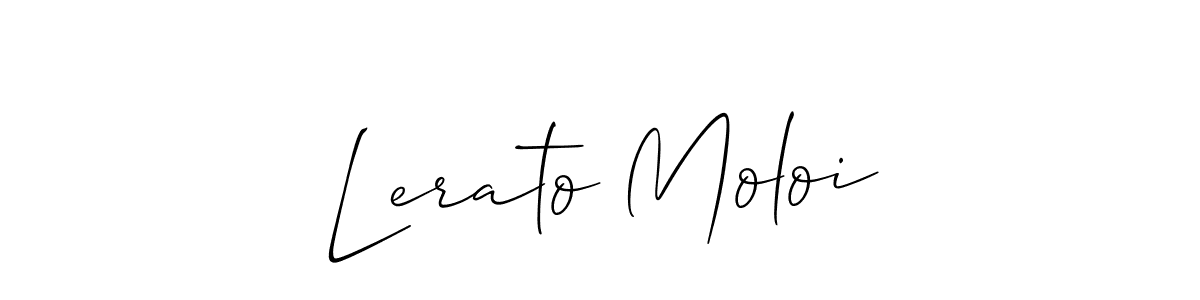 Use a signature maker to create a handwritten signature online. With this signature software, you can design (Allison_Script) your own signature for name Lerato Moloi. Lerato Moloi signature style 2 images and pictures png