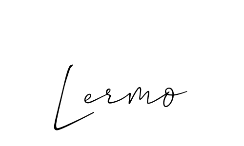 Use a signature maker to create a handwritten signature online. With this signature software, you can design (Allison_Script) your own signature for name Lermo. Lermo signature style 2 images and pictures png