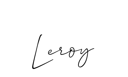 Allison_Script is a professional signature style that is perfect for those who want to add a touch of class to their signature. It is also a great choice for those who want to make their signature more unique. Get Leroy name to fancy signature for free. Leroy signature style 2 images and pictures png