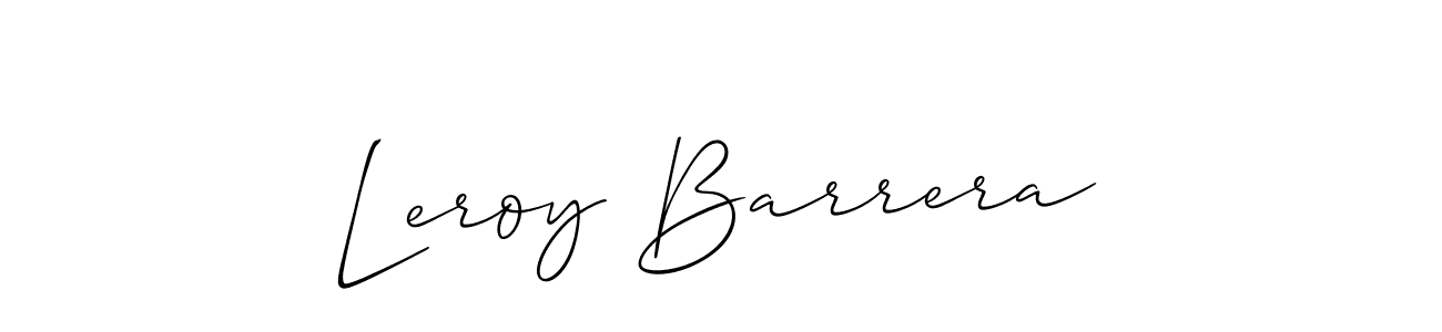 Also we have Leroy Barrera name is the best signature style. Create professional handwritten signature collection using Allison_Script autograph style. Leroy Barrera signature style 2 images and pictures png