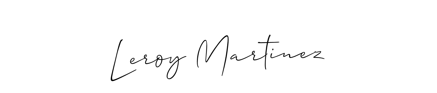 How to make Leroy Martinez name signature. Use Allison_Script style for creating short signs online. This is the latest handwritten sign. Leroy Martinez signature style 2 images and pictures png