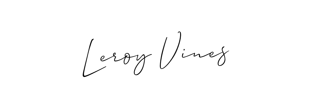 Make a beautiful signature design for name Leroy Vines. Use this online signature maker to create a handwritten signature for free. Leroy Vines signature style 2 images and pictures png