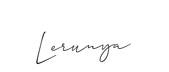 Here are the top 10 professional signature styles for the name Lerunya. These are the best autograph styles you can use for your name. Lerunya signature style 2 images and pictures png
