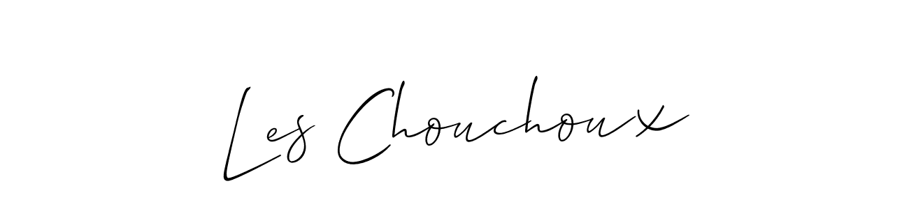 Also we have Les Chouchoux name is the best signature style. Create professional handwritten signature collection using Allison_Script autograph style. Les Chouchoux signature style 2 images and pictures png