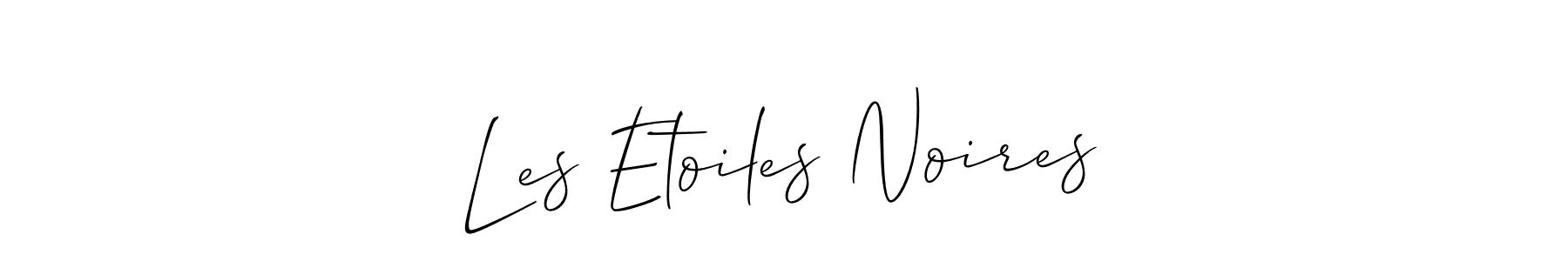 You should practise on your own different ways (Allison_Script) to write your name (Les Etoiles Noires) in signature. don't let someone else do it for you. Les Etoiles Noires signature style 2 images and pictures png